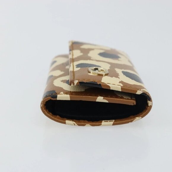 GUCCI Key Case Leather Brown Gold 354499 Auth - Picture 4 of 16